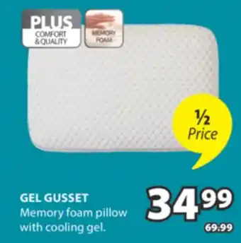 JYSK GEL GUSSET Memory foam pillow offer