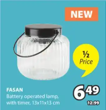 JYSK FASAN Battery operated lamp offer