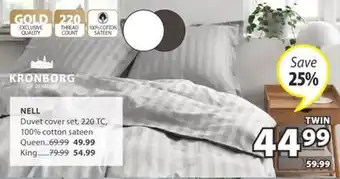 JYSK NELL DUVET COVER SET offer
