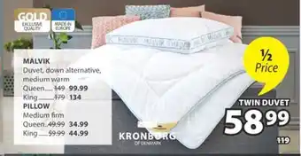 JYSK MALVIK Duvet offer
