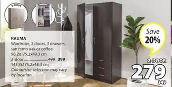JYSK RAUMA Wardrobe offer