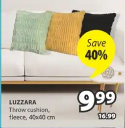 JYSK LUZZARA Throw cushion, fleece offer