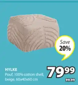 JYSK HYLKE Pouf offer