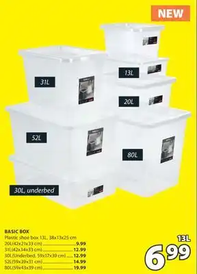 JYSK BASIC BOX Plastic shoe box offer