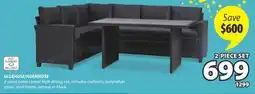 JYSK ULLEHUSE/AGERMOSE 2-piece patio corner high dining set offer