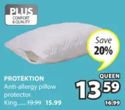 JYSK PROTEKTION Anti-allergy pillow protector offer