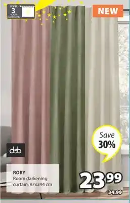 JYSK RORY Room darkening curtain offer
