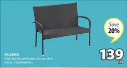 JYSK PALERMO Patio bench offer