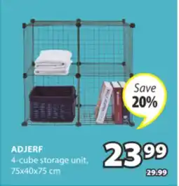 JYSK ADJERF 4-cube storage unit offer