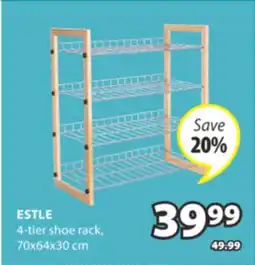 JYSK ESTLE 4-tier shoe rack offer