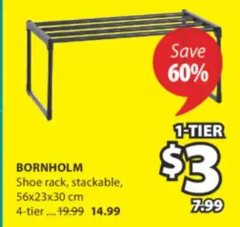 JYSK BORNHOLM Shoe rack offer