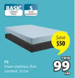 JYSK F5 Foam mattress offer