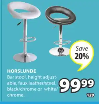 JYSK HORSLUNDE Bar stool, height adjust offer