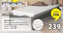 JYSK WELLPUR F31 Memory foam mattress offer