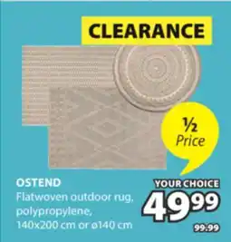 JYSK OSTEND Flatwoven outdoor rug offer