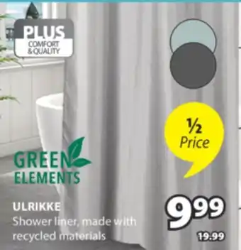 JYSK ULRIKKE Shower liner offer