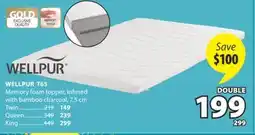 JYSK WELLPUR T65 Memory foam topper offer