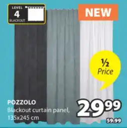 JYSK POZZOLO Blackout curtain panel offer