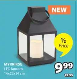 JYSK MYRRIKSE LED lantern offer