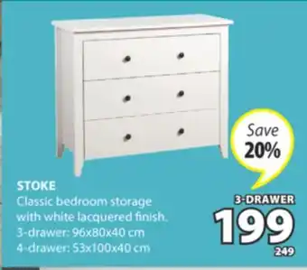 JYSK STOKE Classic bedroom storage offer