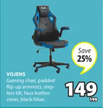 JYSK VOJENS Gaming chair, padded-up offer