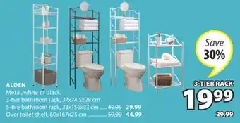 JYSK ALDEN 3-tier bathroom rack offer