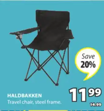 JYSK HALDBAKKEN Travel chair offer