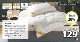 JYSK HOTEL LUX Medium warmth duvet offer