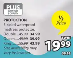 JYSK PROTEKTION 5-sided waterproof mattress protector offer