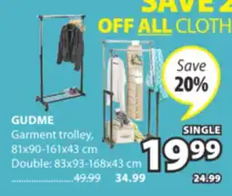 JYSK GUDME Garment trolley offer