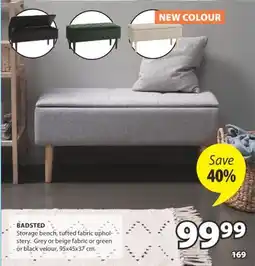 JYSK BADSTED Storage bench offer