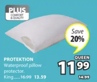 JYSK PROTEKTION Waterproof pillow protector offer
