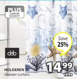 JYSK HOLDEREN Shower curtain offer