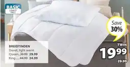 JYSK BREIDTINDEN Duvet light warm offer
