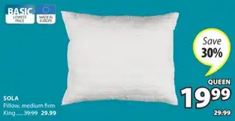 JYSK SOLA Pillow offer