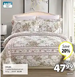 JYSK HELEN 3-piece bedspread set offer