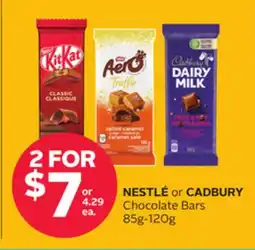 Rexall NESTLÉ or CADBURY Chocolate Bars offer