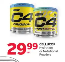 Rexall CELLUCOR Hydration or Nutritional Powders offer