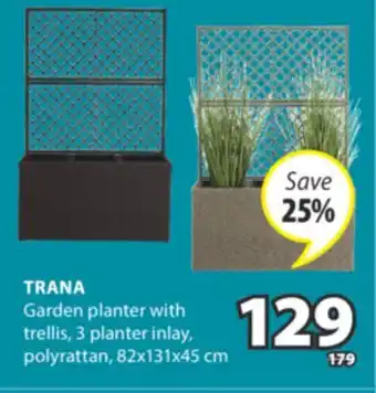 JYSK TRANA Garden planter with trellis offer