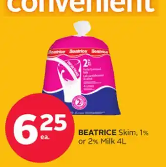 Rexall BEATRICE Skim, 1% or 2% Milk offer