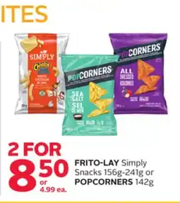 Rexall FRITO-LAY Simply Snacks 156g-241g or POPCORNERS 142g offer