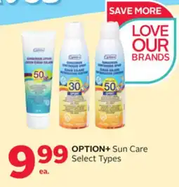 Rexall OPTION + Sun Care offer