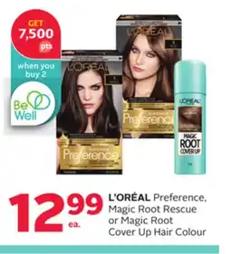 Rexall L'ORÉAL Preference, Magic Root Rescue or Magic Root Cover Up Hair Colour offer