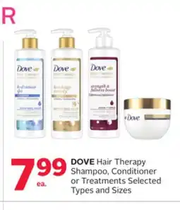 Rexall DOVE Hair Therapy Shampoo, Conditioner or Treatments offer