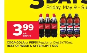 Rexall COCA-COLA or PEPSI Regular or Diet offer