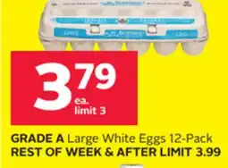Rexall GRADE A Large White Eggs offer