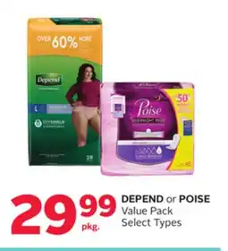 Rexall DEPEND or POISE Value Pack offer