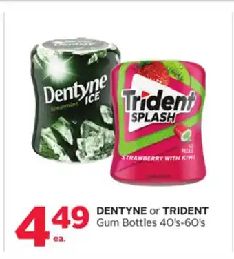 Rexall DENTYNE or TRIDENT Gum Bottles offer