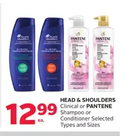 Rexall HEAD & SHOULDERS Clinical or PANTENE Shampoo or Conditioner offer