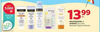Rexall NEUTROGENA or AVEENO Sun Care offer